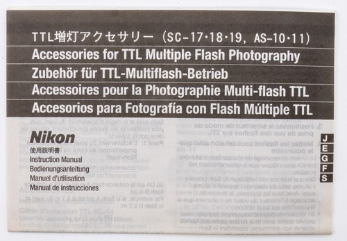 Nikon foglio uso sc - nikon,